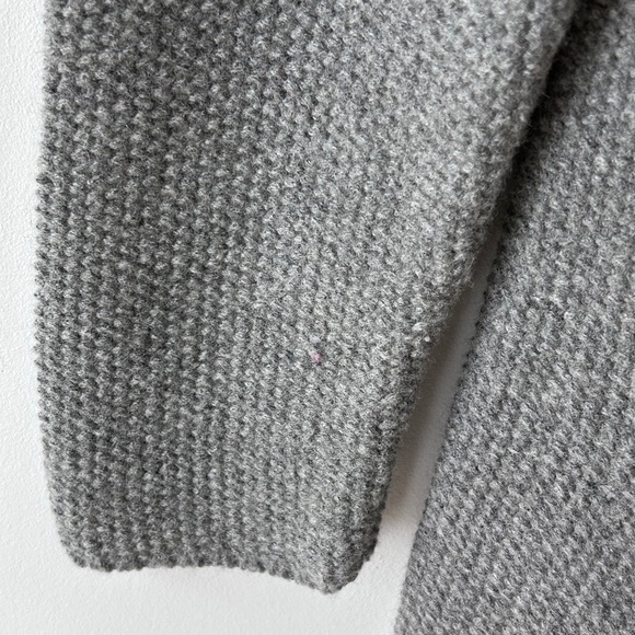 Boden Seed Stitch Gray Wool Cardigan Sweater Coat - Picture 8 of 16